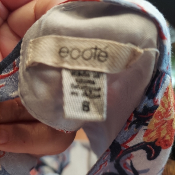 Ecote open back fairycore frock dress rayon size 8 - Picture 5 of 5